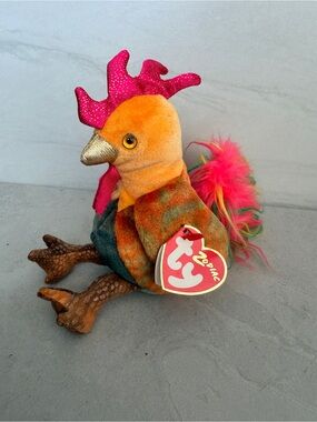Ty Beanie Baby Rooster Zodiac Collection With Tags Excellent Condition